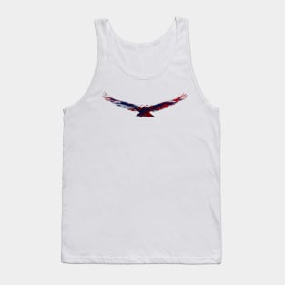 Red White and Blue Bald Eagle Tank Top